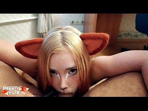 ❤️ Kitsune gleypa pikk og ásamt í munninum ❤️❌ Klám á is.sayhentai.ru ❤
